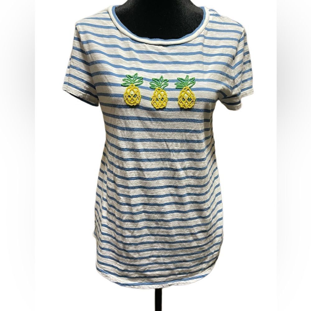 LOFT pineapple Tshirt size S.